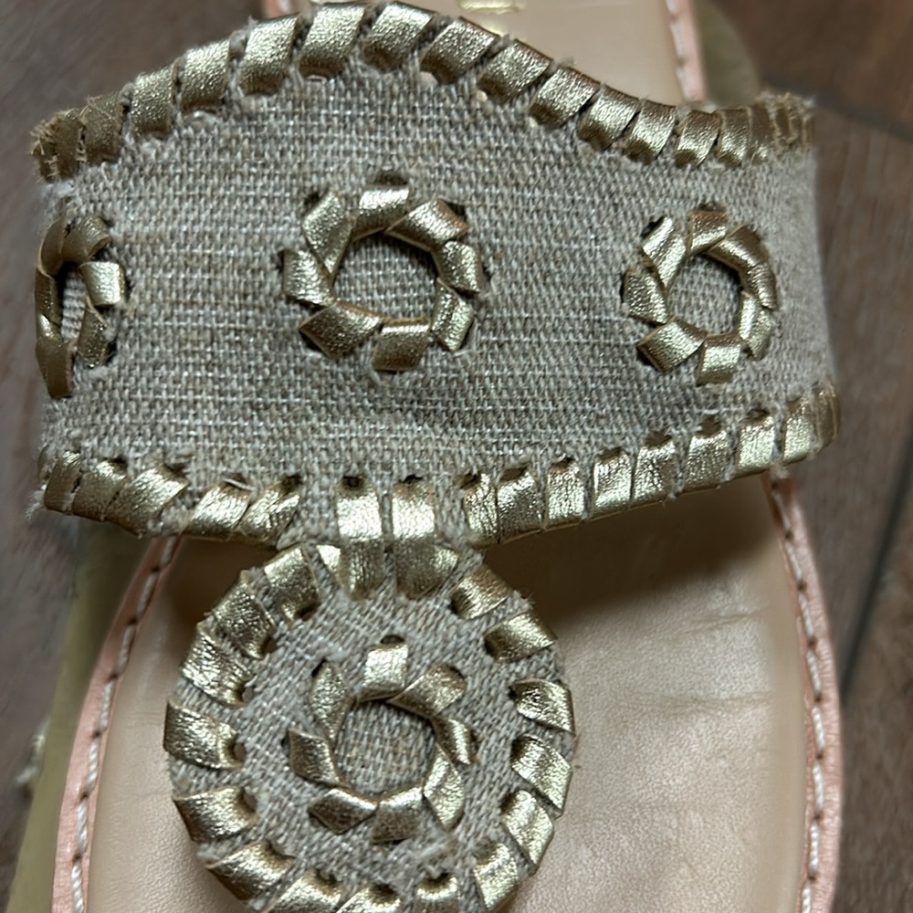 Fabric and gold accent jack Roger’s - Picture 6 of 6